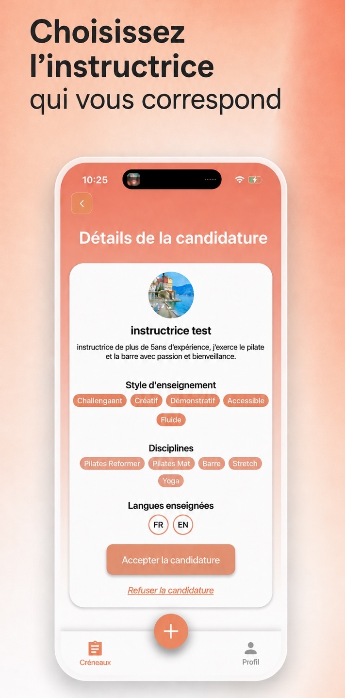 Détails d'une candidature